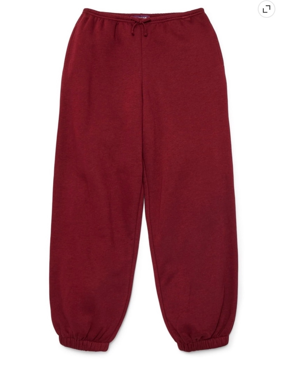 Weekend Academy Kids Burgandy Sweatpants - Size Large